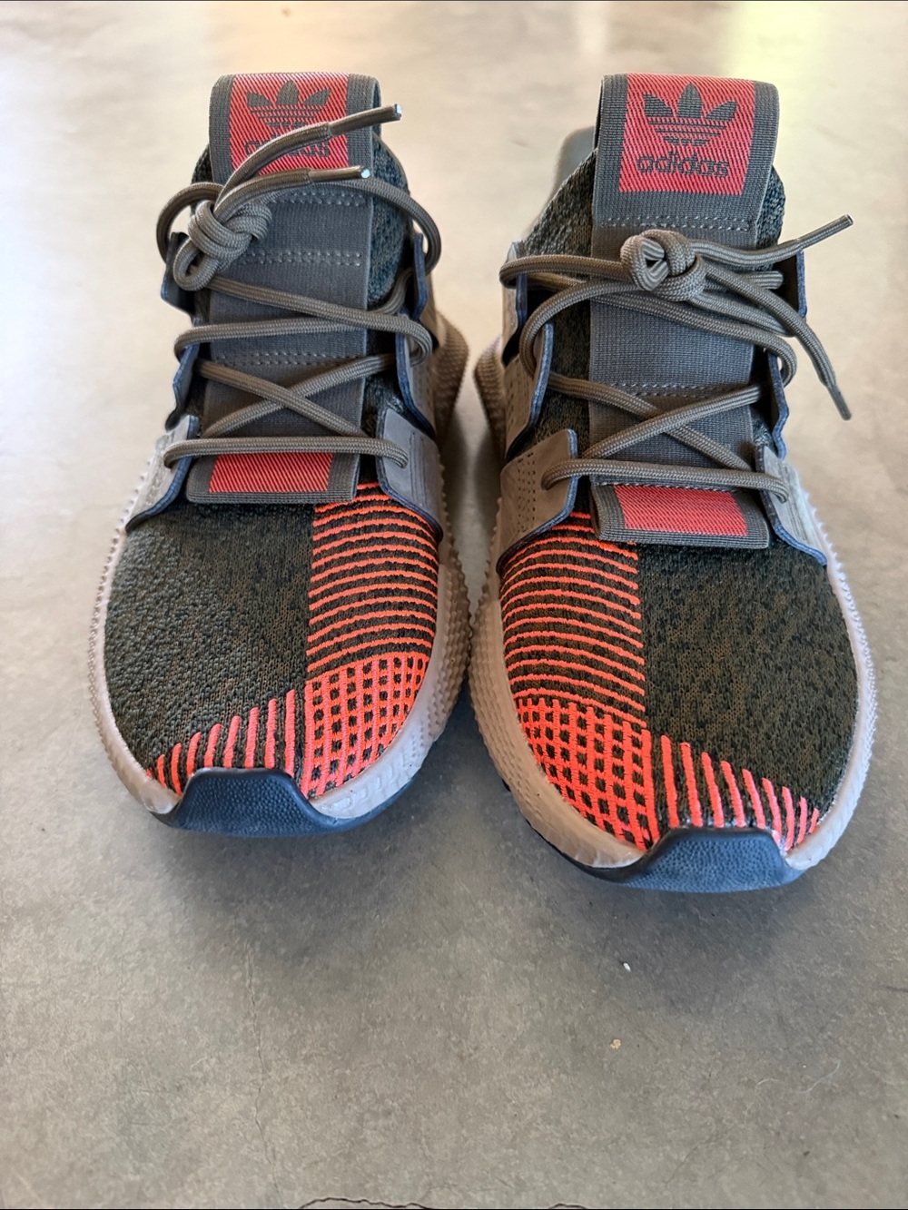 Adidas Athletic Olive Green Prophere Sneakers with Pink Accent size 6 - Picture 6 of 8